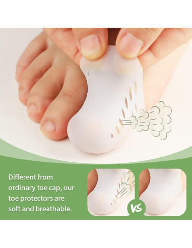 Protectores de Dedos Bukihome 16 PCS Silicona Alivio Dolor