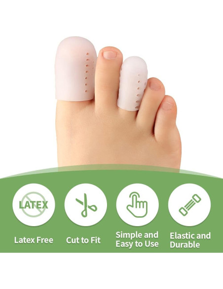 Protectores de Dedos Bukihome 16 PCS Silicona Alivio Dolor
