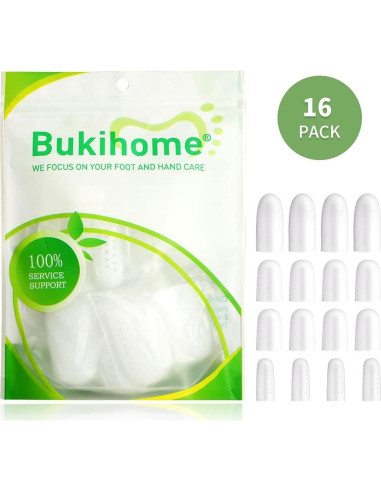 Protectores de Dedos Bukihome 16 PCS Silicona Alivio Dolor