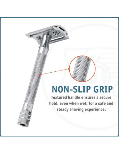 Maquinilla de Afeitar Doble Filo MERKUR 23C Cromo Pulido