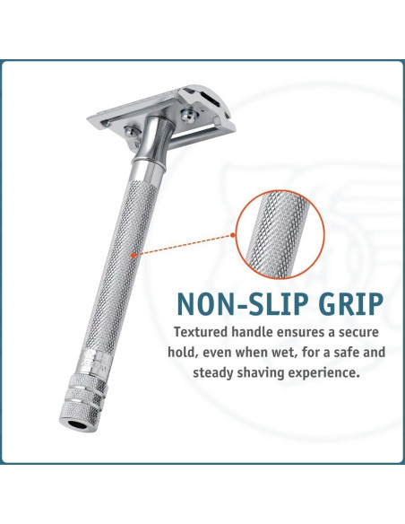 Maquinilla de Afeitar Doble Filo MERKUR 23C Cromo Pulido