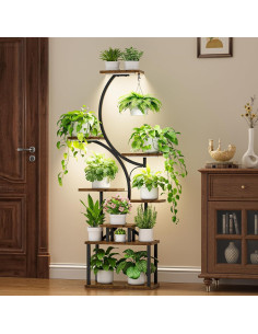 Soporte de Plantas Interior Bacekoll 157 cm con Luces de Crecimiento 2