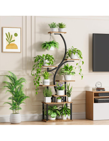 Soporte de Plantas Interior Bacekoll 157 cm con Luces de Crecimiento