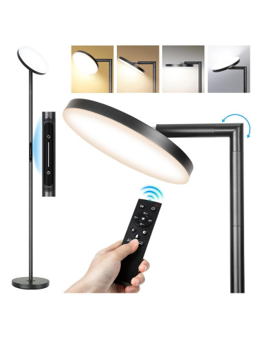 Lámpara de Pie LED OUTON 30W Regulable con Control Remoto