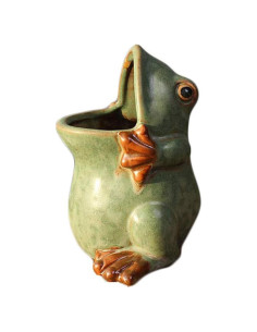 Maceta de Cerámica Rana MONMOB 11 cm con Drenaje