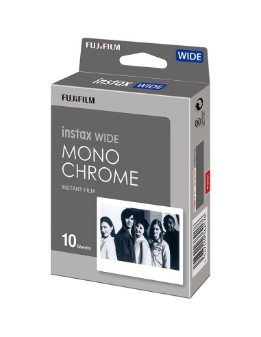 Película Monocromática Fujifilm Instax Wide 2 Paquetes de 10 Hojas