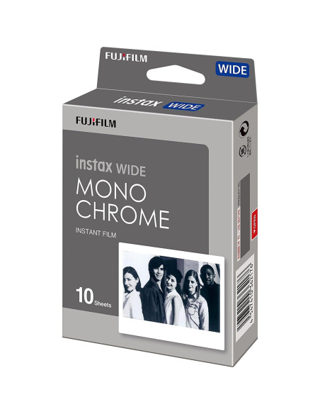 Película Monocromática Fujifilm Instax Wide 2 Paquetes de 10 Hojas