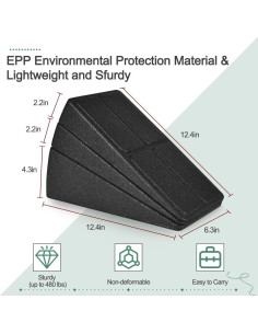 Cuña de Sentadilla Inclinada Grope para Estiramiento de Pantorrillas 2