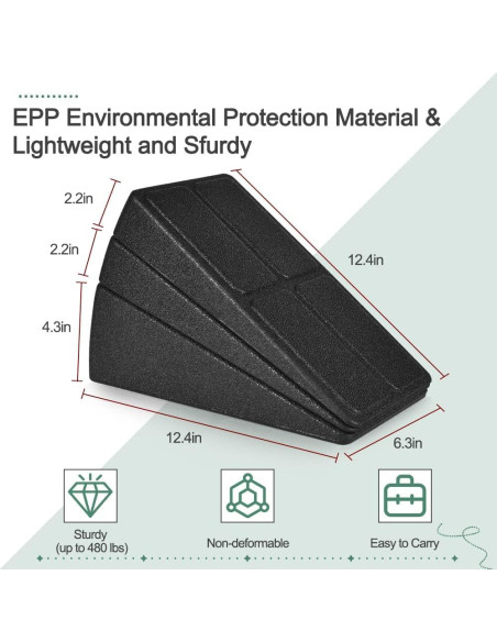 Cuña de Sentadilla Inclinada Grope para Estiramiento de Pantorrillas