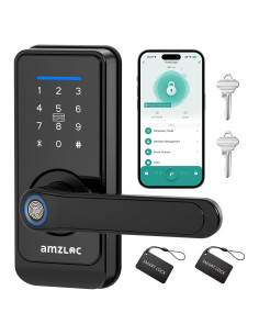 Cerradura Inteligente AMZLOC con Huella Dactilar y App Bluetooth