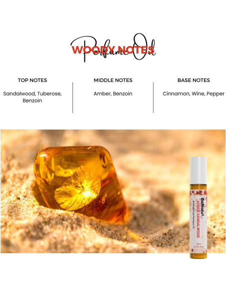 Aceite de Perfume Sándalo Ámbar Benatu 10 ml Sin Alcohol Aceite de Perfume Sándalo Ámbar Benatu 10 ml Sin Alcohol