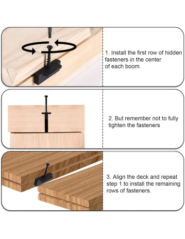 600 Sujetadores Ocultos para Decks Compuestos Diegimr con Brocas