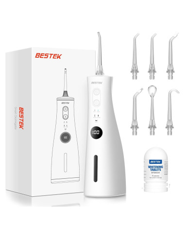 Irrigador Dental BESTEK BTF5039 - 5 Modos, 300ml, IPX7