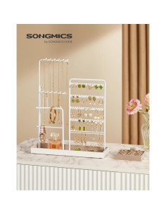 Soporte de Joyería SONGMICS Ajustable 30.9-47.5 cm Blanco 2