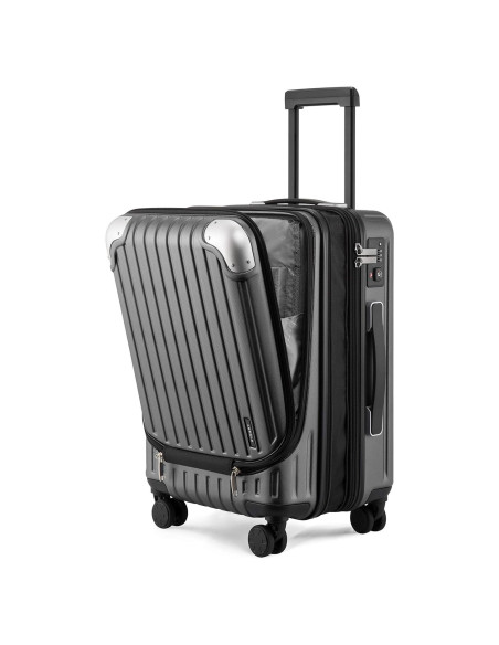 Maleta Dura Expandible LEVEL8 Grace 20 Pulgadas Gris