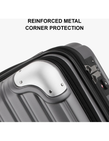 Maleta Dura Expandible LEVEL8 Grace 20 Pulgadas Gris