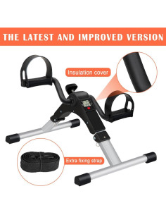 Ejercitador de Pedales TABEKE Plegable para Escritorio - Negro 2