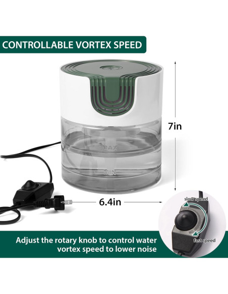 Purificador de Aire de Agua Oxyvana Verde 1300ml Silencioso