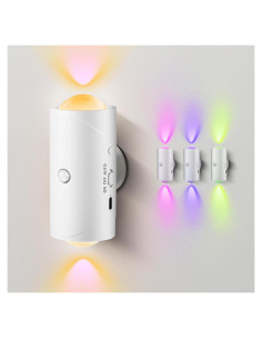 Luz Nocturna LED Keledz con Sensor de Movimiento 7 Colores