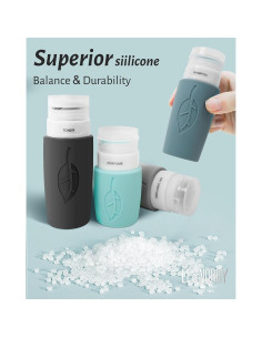 Paquete de 17 Botellas de Viaje Lesnorry 90ml Aprobadas por TSA 2