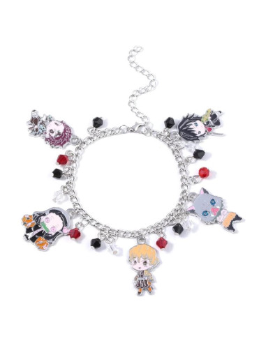 Pulsera de Encanto Anime Tanjiro - Joyería de Cosplay Ajustable