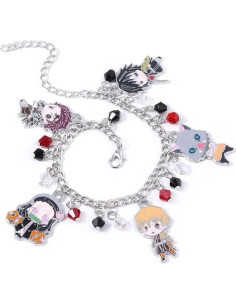 Pulsera de Encanto Anime Tanjiro - Joyería de Cosplay Ajustable 2