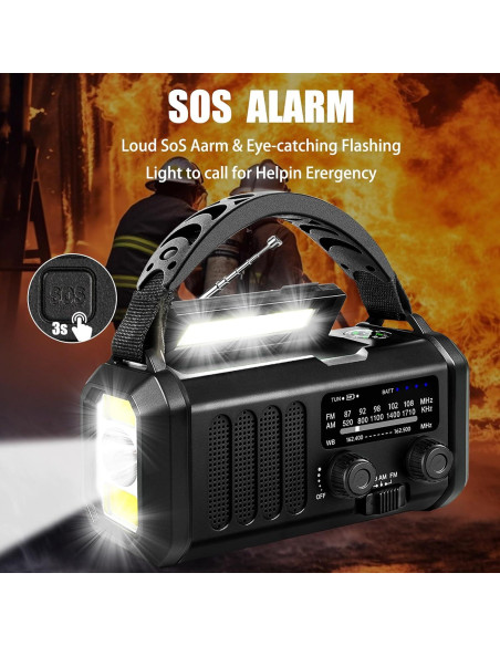 Radio Meteorológica de Emergencia Juvihuxy 20000mAh NOAA AM FM