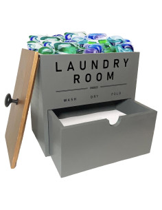 Soporte para Hojas de Secadora y Cápsulas Dabbayo - Gris