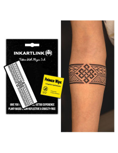 Tatuajes Temporales Realistas INKARTLINK Brazalete 8 Impermeables