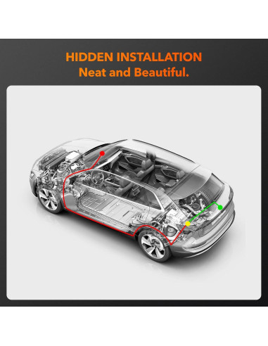 Cámara Trasera WOLFBOX i17 AHD 1080P Impermeable