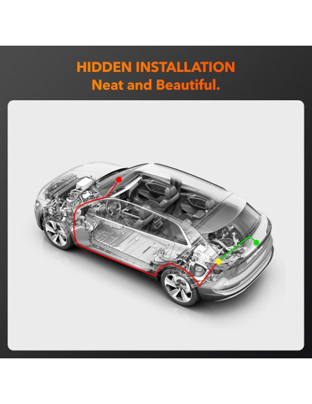 Cámara Trasera WOLFBOX i17 AHD 1080P Impermeable