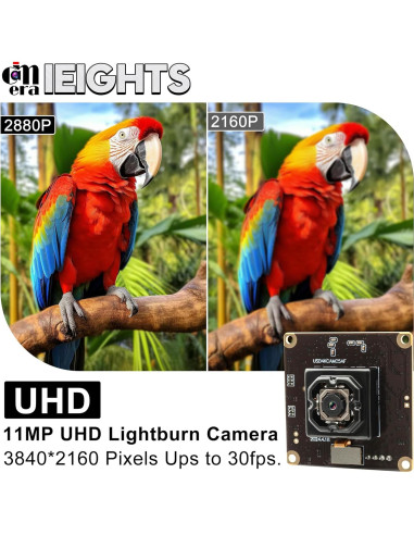 Cámara USB 4K IEights ELP-USB4KCAM05AF-V90, 11MP, Mini