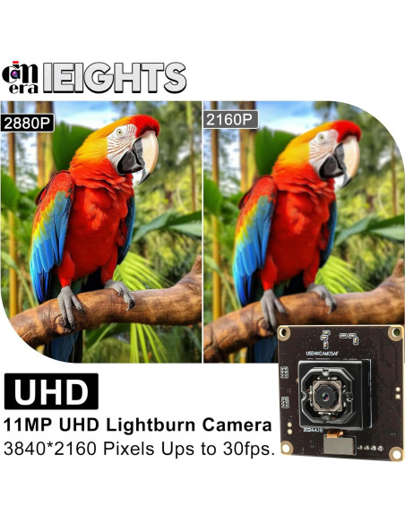 Cámara USB 4K IEights ELP-USB4KCAM05AF-V90, 11MP, Mini