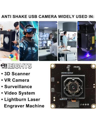 Cámara USB 4K IEights ELP-USB4KCAM05AF-V90, 11MP, Mini