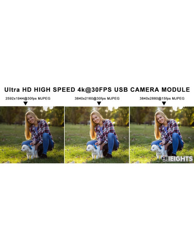 Cámara USB 4K IEights ELP-USB4KCAM05AF-V90, 11MP, Mini