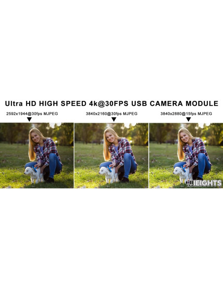 Cámara USB 4K IEights ELP-USB4KCAM05AF-V90, 11MP, Mini