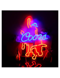 Cartel de Neón Coors Pinlangdou 27.9x38.1cm Decoración