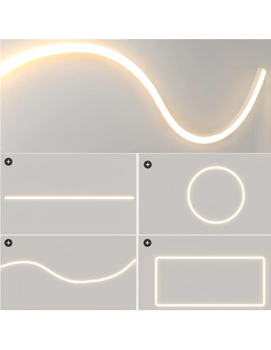 Canal LED de Silicona KSDLMPA 5M IP67 para Tiras de 8-12mm