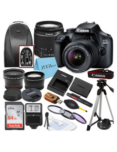 Cámara DSLR Canon EOS 4000D con Lente 18-55mm y Accesorios