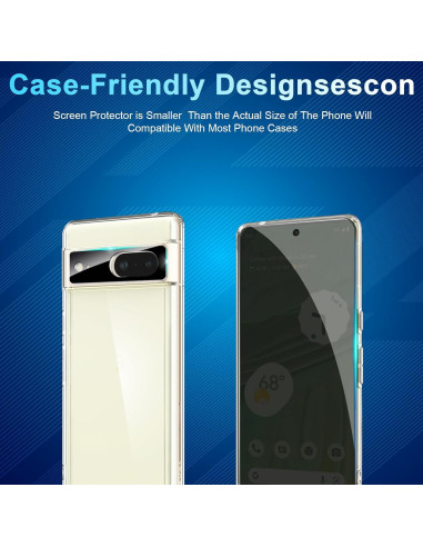 Protector de Pantalla Privado Vidrio Templado Pixel 7 5G - 2 Pzas