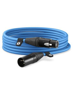 Cable XLR-3 Premium RDE 3m Azul - Conectores Neutrik