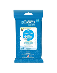 Toallitas Hipoalergénicas Dr. Brown para Biberones y Chupetes - 40 Unidades