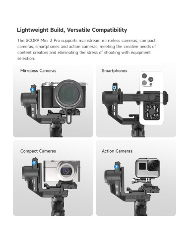 Estabilizador de Cámara FeiyuTech SCORP Mini 3 Pro 2KG