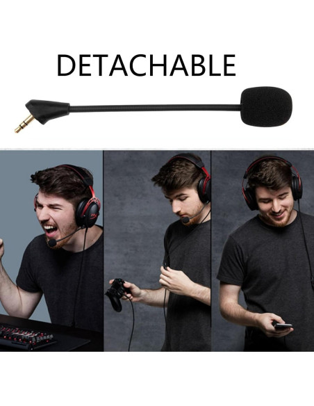 Micrófono Boom Sqrmekoko para Auriculares HyperX Cloud Alpha