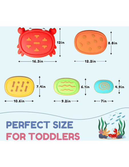 Piedras de Paso de Cangrejo Makarci - 5 Piezas Antideslizantes Piedras de Paso de Cangrejo Makarci - 5 Piezas Antideslizantes