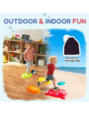 Piedras de Paso de Cangrejo Makarci - 5 Piezas Antideslizantes