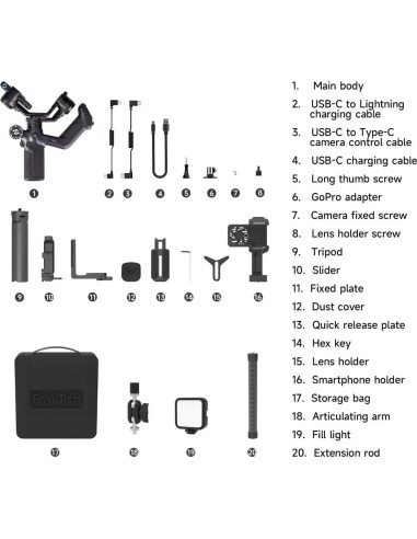 Estabilizador de Cámara FeiyuTech SCORP Mini 3 Pro 2KG