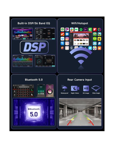 Estéreo de coche Podofo 8Core 4G 64G para Honda Accord 2003-2007