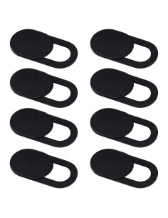 Cubierta Deslizante de Webcam Privise - Paquete de 8, Negro