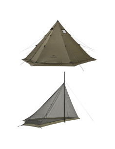 Tienda Teepee Naturehike Ranch Fire 6 Personas Impermeable